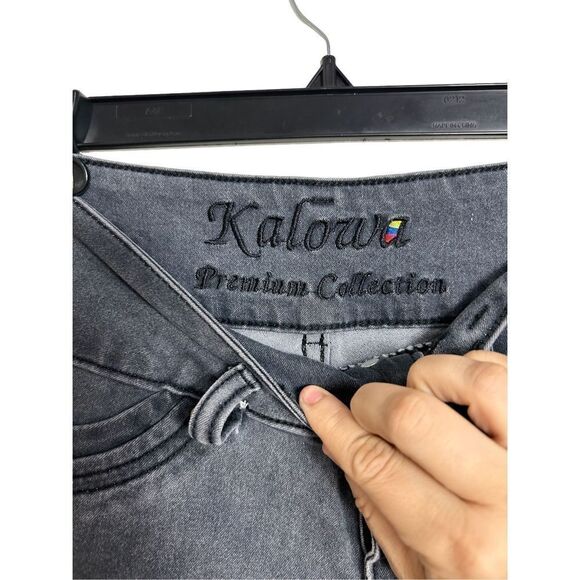 Kalowa Premium COLLECTION Colombian Grey Stretch Jeans Size 3 - Picture 6 of 9